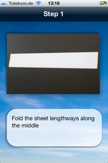 Paper aeroplane instructions