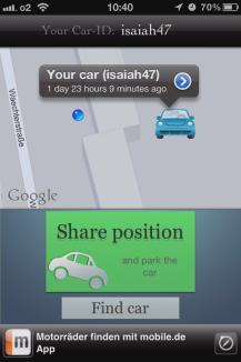 Share Car-Position