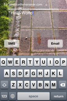 SMS while Walking